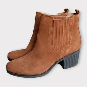 😍SOFFT WOMEN'S SIZE 9 CAMEL BROWN 7 INCH LEATHER BOOTS.